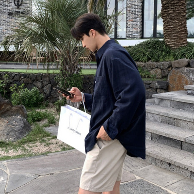 Elegantes Herrenhemd im Vintage-Look | Langarm