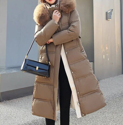 Sara Eleganz | Winterfeste Lange Daunenjacke für ultimativen Komfort und Stil