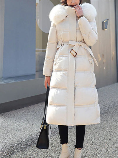 Sara Eleganz | Winterfeste Lange Daunenjacke für ultimativen Komfort und Stil