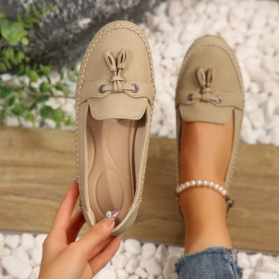 Round Toe Flat Slip-Ons