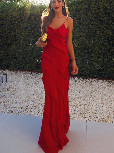 Heidi-Mode | Elegante Rüschen Schicke Kleid