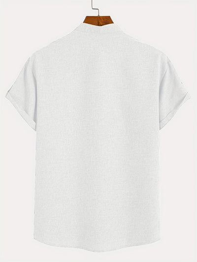 Elliott – Elegantes Kurzarm Hemd Mit Stehkragen