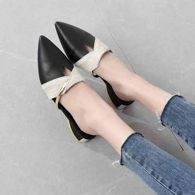 Elegante Spitzen-Zehennießer Maultiere Für Damen – Santina