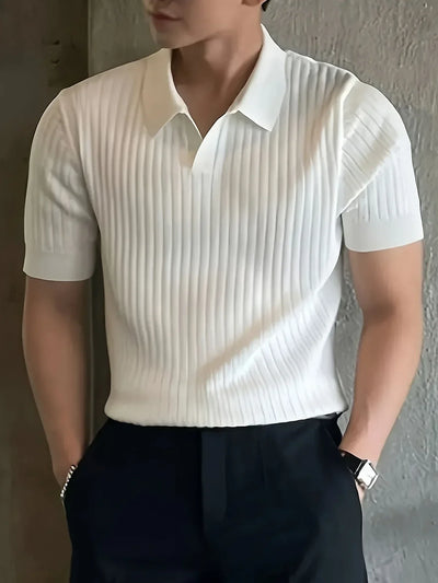 Avgustin – Lässiges Kurzarm Polo Hemd