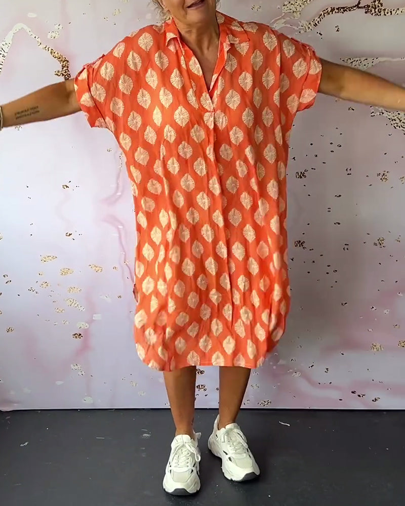 DINI ELEGANTES KLEID MIT V-AUSSCHNITT