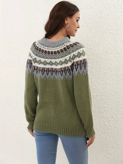 MODISCHER DAMENPULLOVER | ELEGANTER STIL, KOMFORTABEL, MUSTER