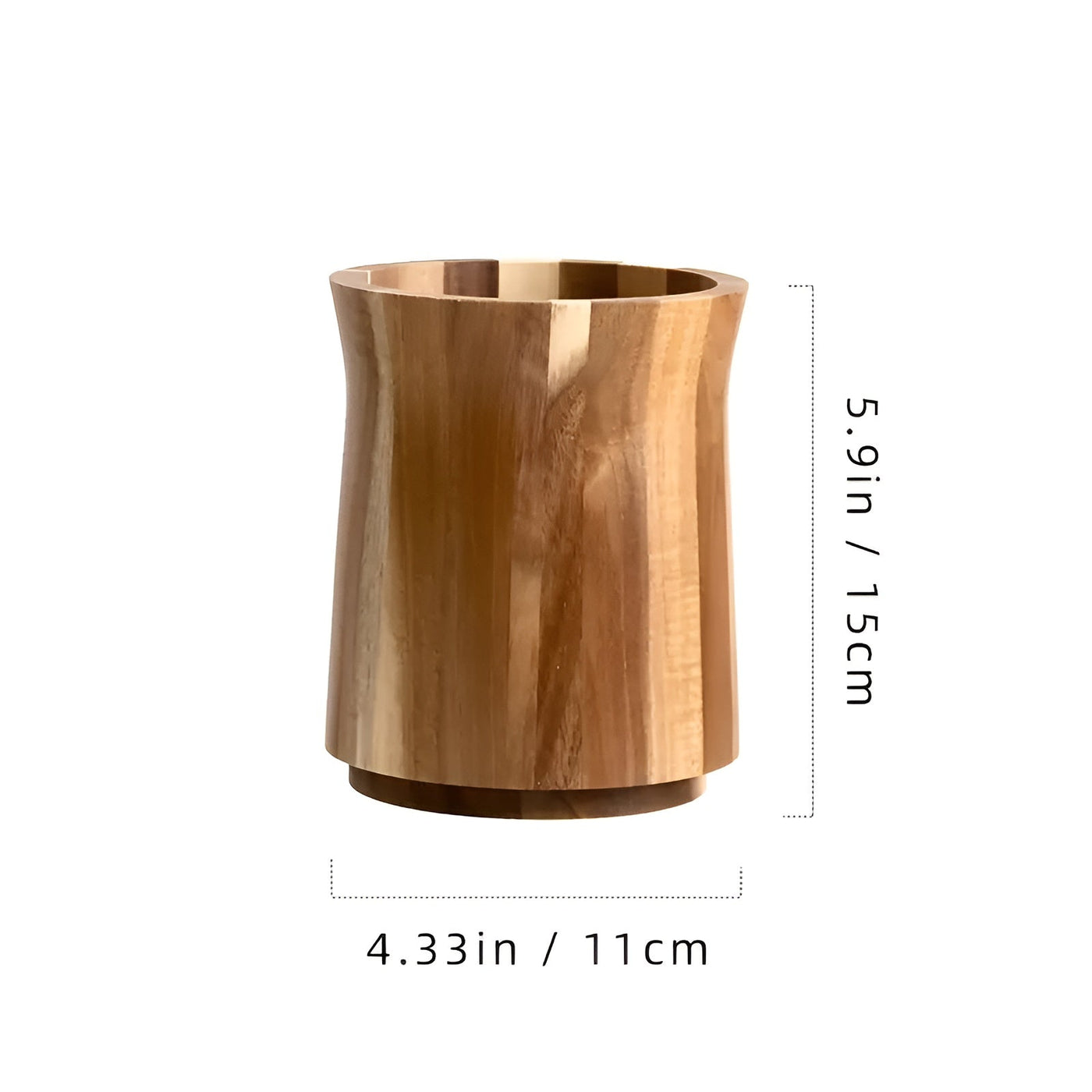 Utensilienhalter aus Akazienholz – Drehbar und Robust | Küchenorganizer im Rustikalen Design