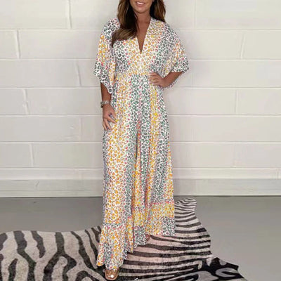 Anthea – Eleganter Jumpsuit Mit V-Ausschnitt Und Hoher Taille