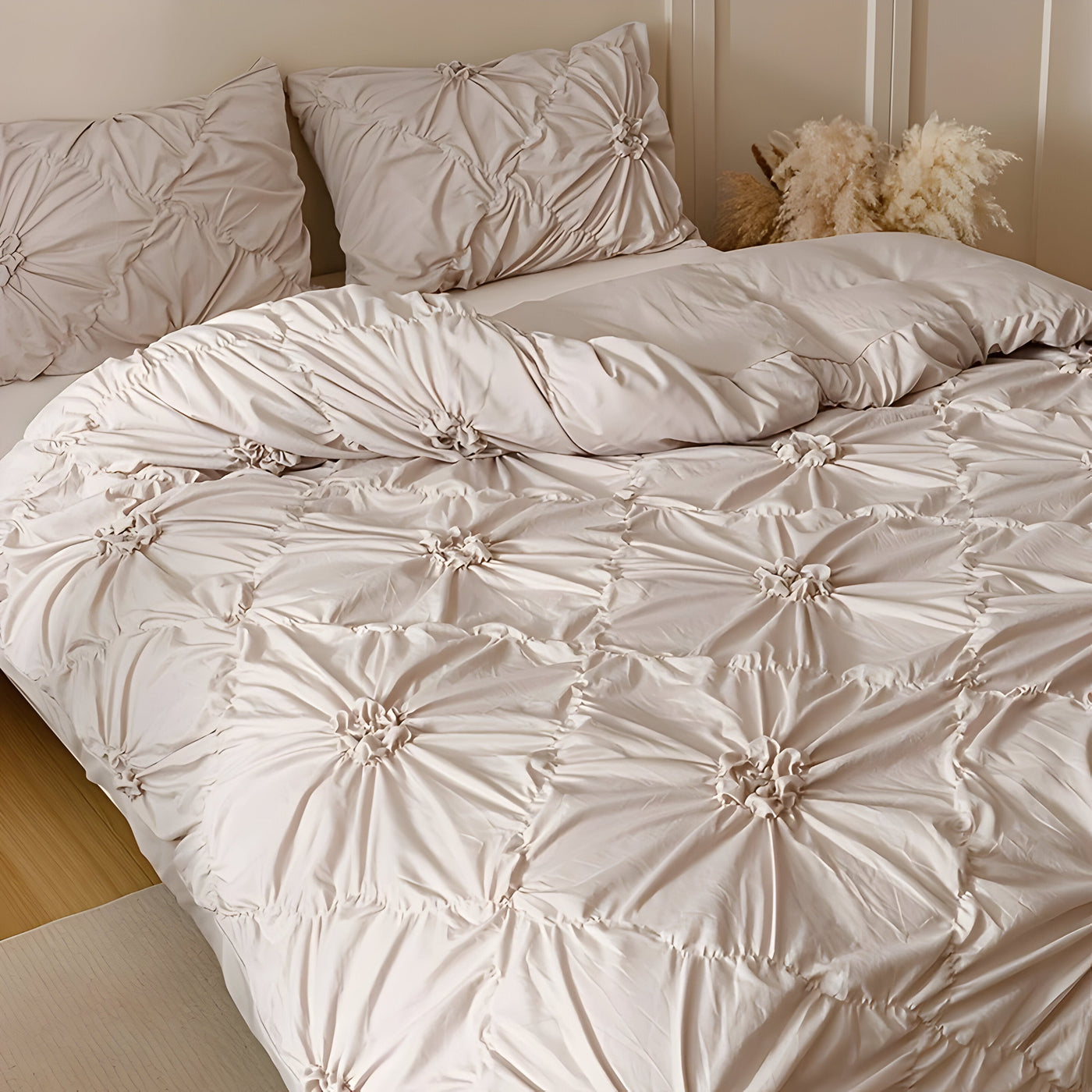 DiamondLuxe Duvet Set - Luxuriöse Diamantmuster Bettwäsche