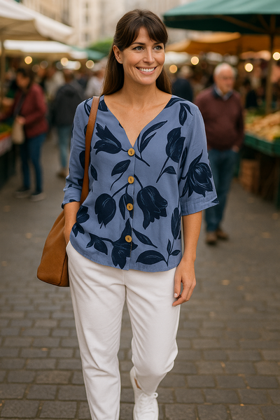 Odylle - Bluse mit Blumendruck