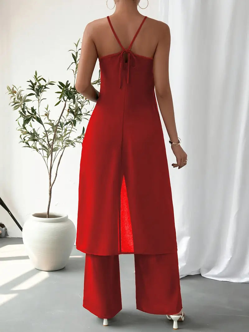 Eirini - Eleganter ärmelloser Zweiteiliger Satz