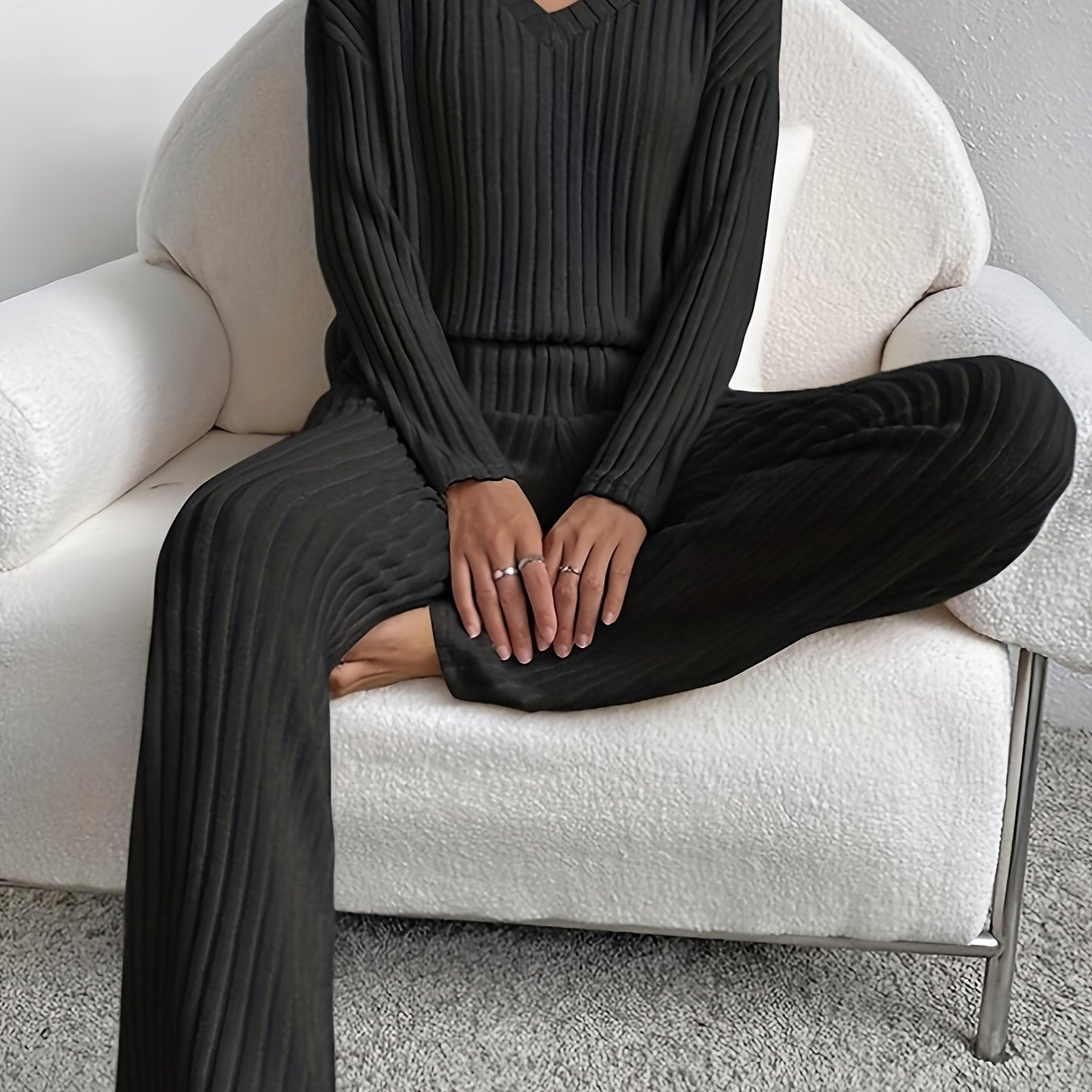 Heidi-Mode | Bequem Strick Set - Top+Hose