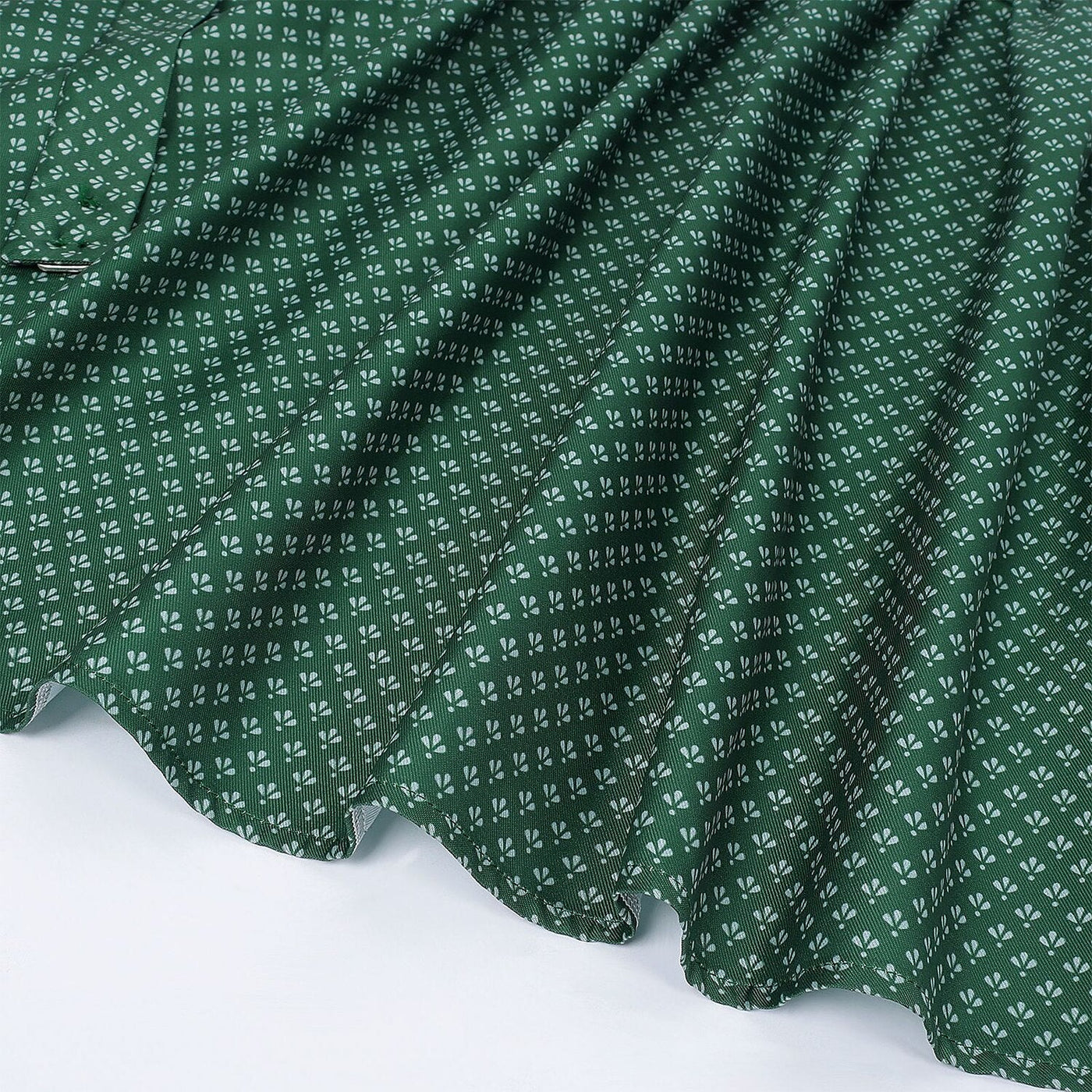 Oktoberfest Burgundy Green Blue Dirndl Dress with Apron and Blouse