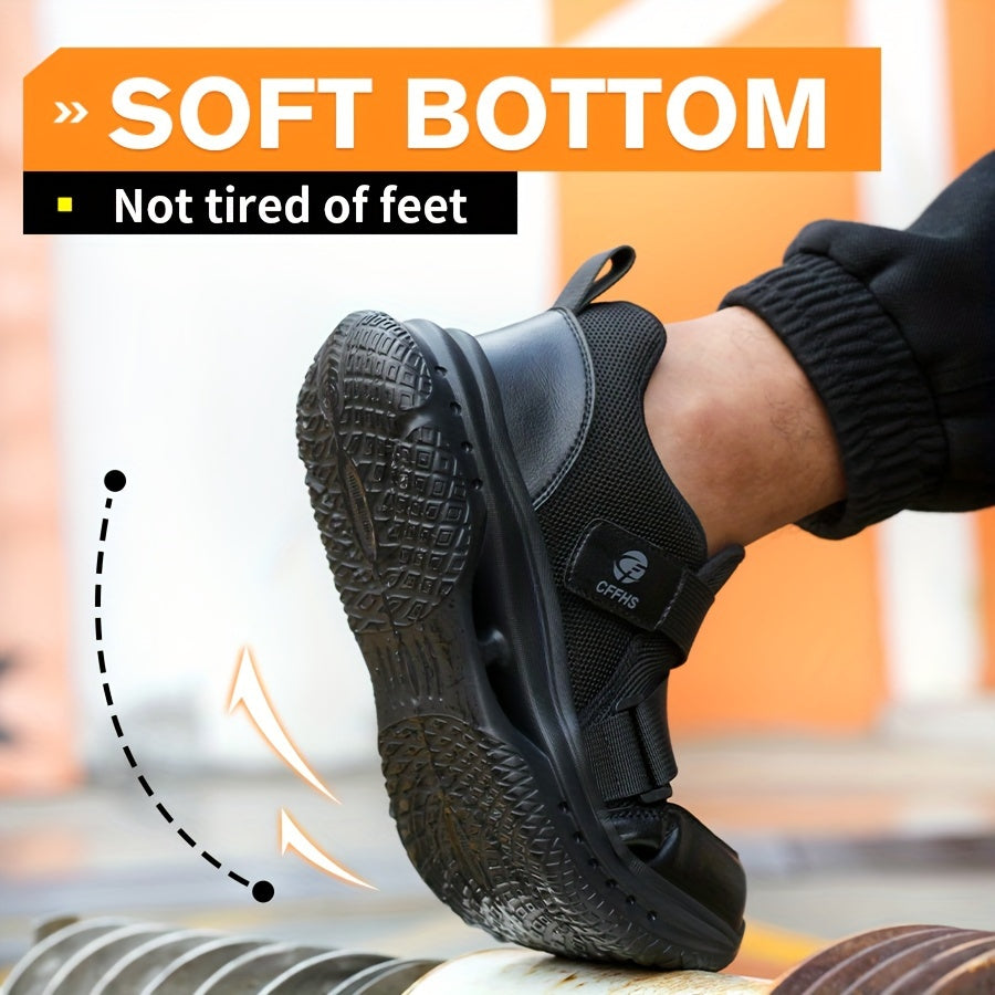Minimalistische Ganzjahres Industrie und Bauschutzschuhe mit Stahlkappe