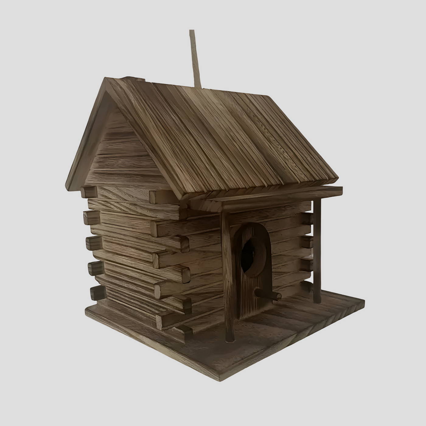 HollowHaven Nest - Rustikales Holz Vogelhaus