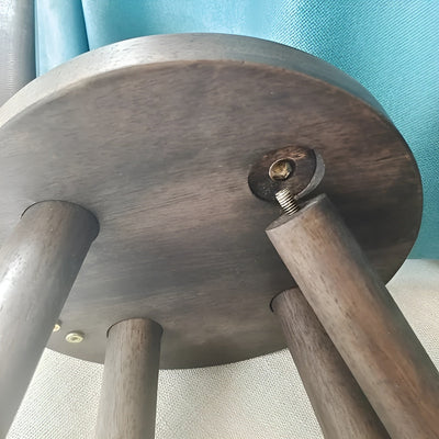 BunnyCraft Hocker - Nordischer Holz-Hocker mit Hasenohren