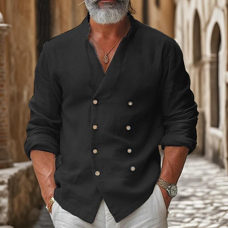 Classic Pirate Style Cotton Shirt