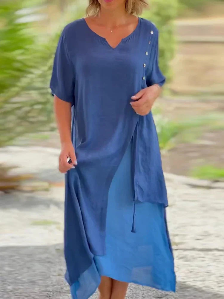 Elissana – das asymmetrische Midikleid für Alltag, Urlaub und sonnige Stunden