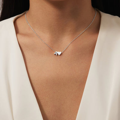 Ewige Liebe & Brief Silberhalskette