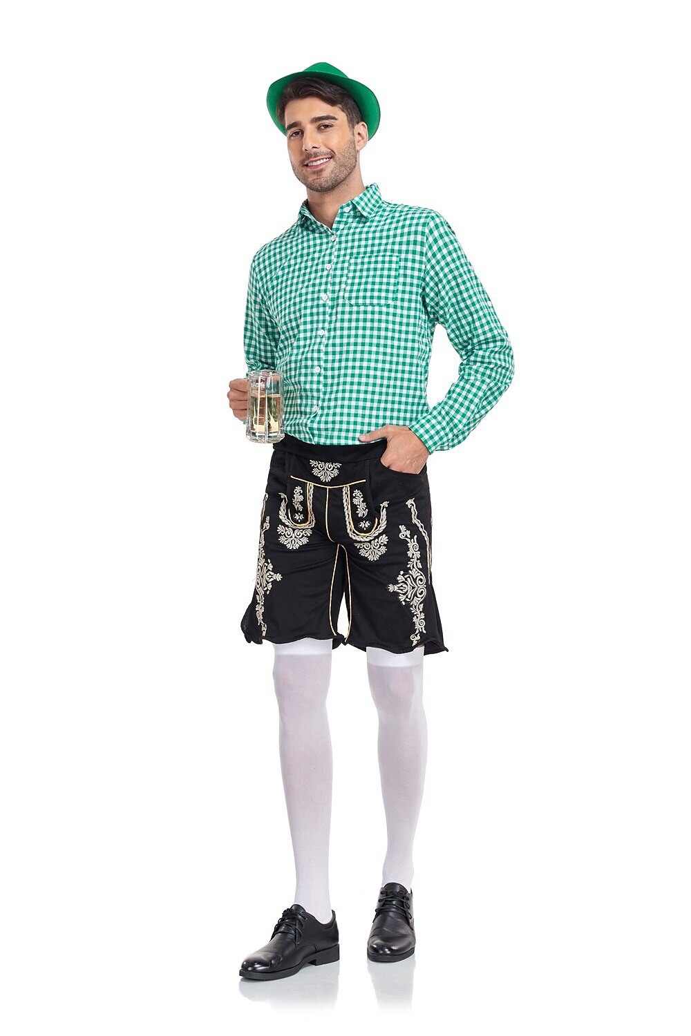Oktoberfest Men's Lederhosen Set with Shirt