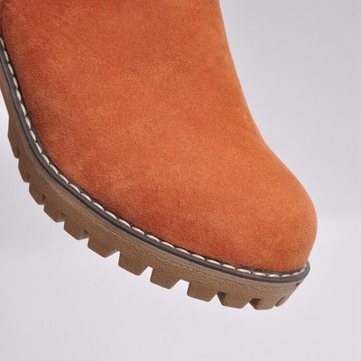 UFF Stiefel | Super warme Schneeboots mit Kunstfell-Futter und anpassbarem Schaft