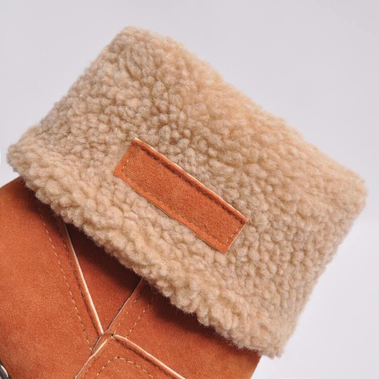 UFF Stiefel | Super warme Schneeboots mit Kunstfell-Futter und anpassbarem Schaft