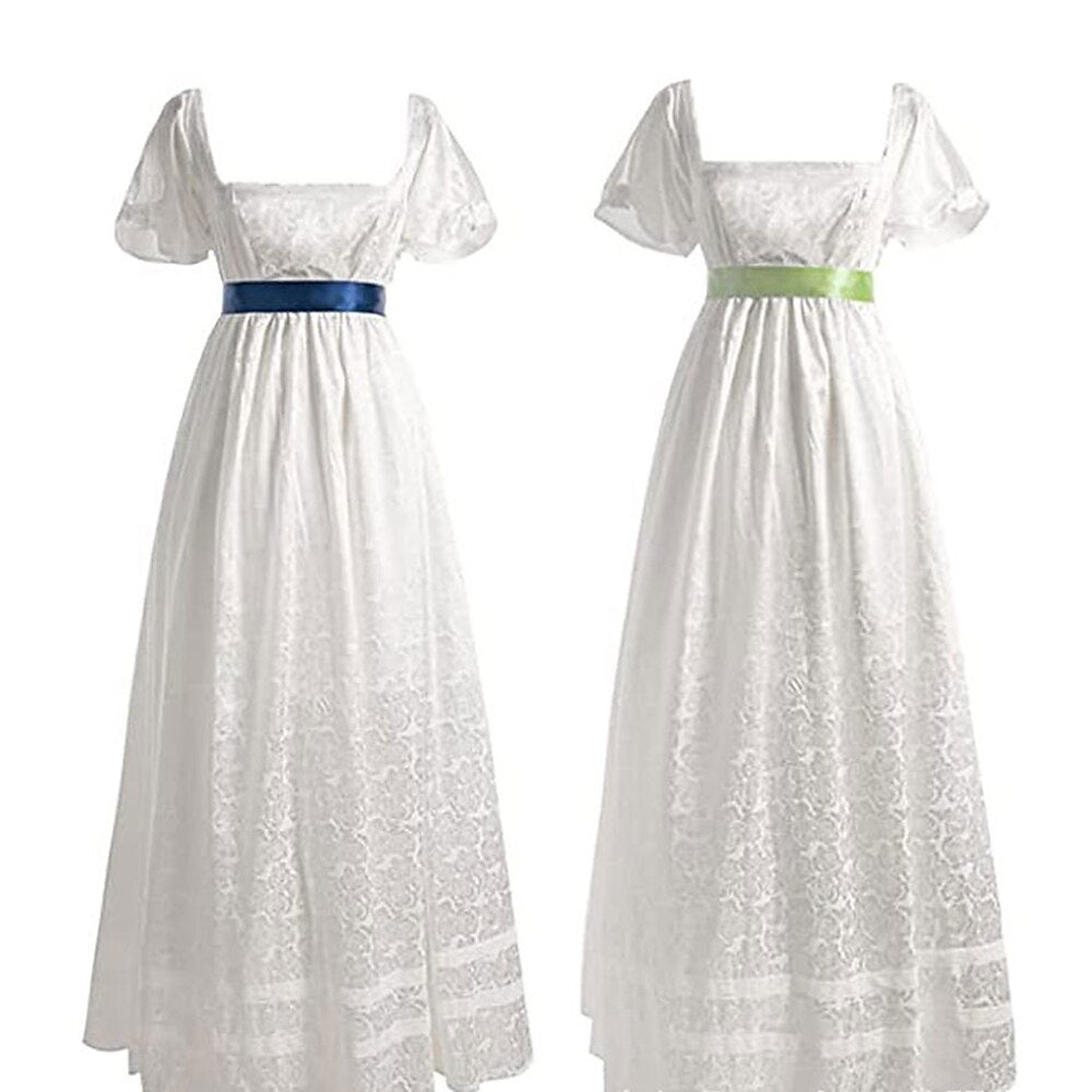 Classic Elegant Chemise Dress with Sash