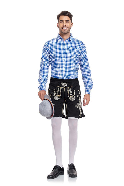Oktoberfest Men's Lederhosen Set with Shirt