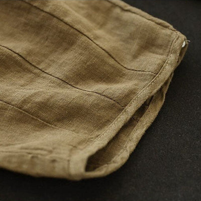 Classic Linen Loose Pants with Pocket