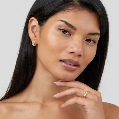 Biene - Gold- & Kristallring