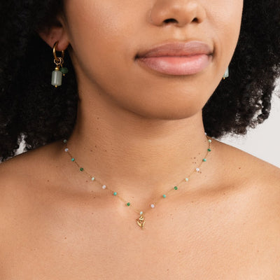 Goldene Tulpenperlenkette