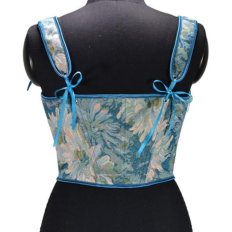 Renaissance Style Lace Design Corset Vest Bustier