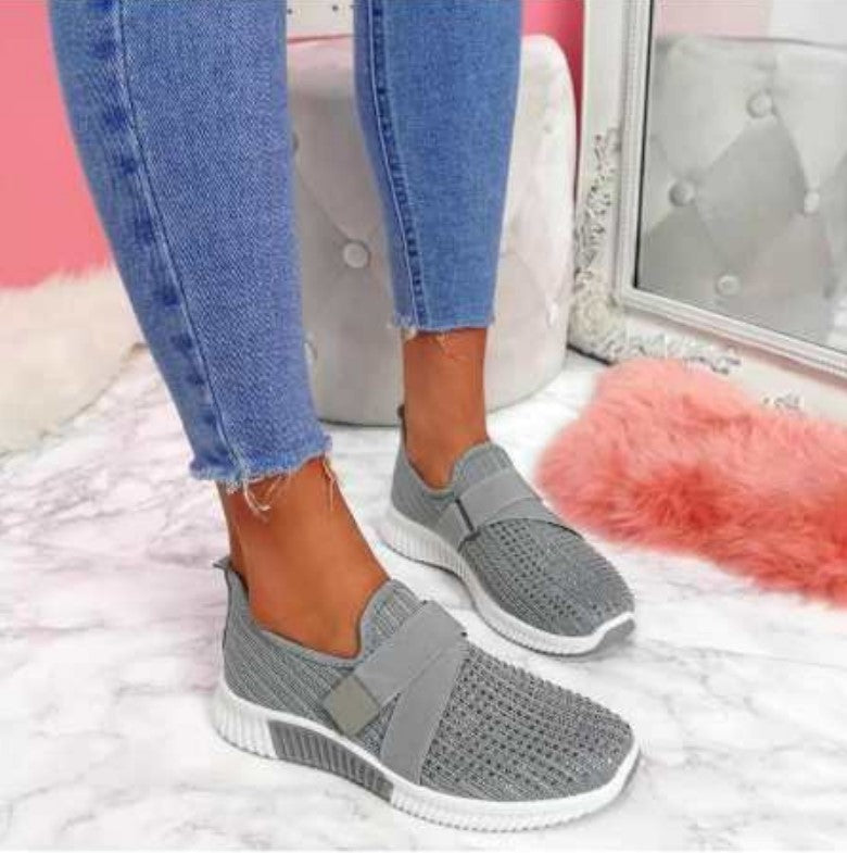 Sneaker für Damen - Bequeme Sommerschuhe mit Fußbett für Sommer