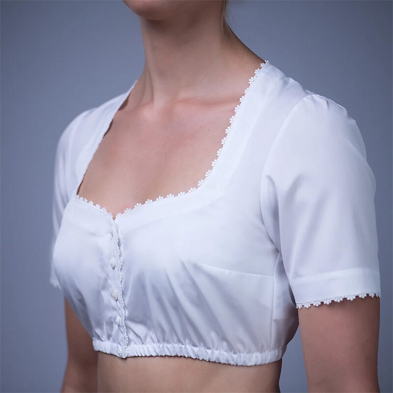Oktoberfest Women's White Dirndl Blouse