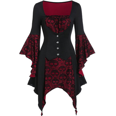 Renaissance Gothic Witch Dress Medieval Vampire Costume