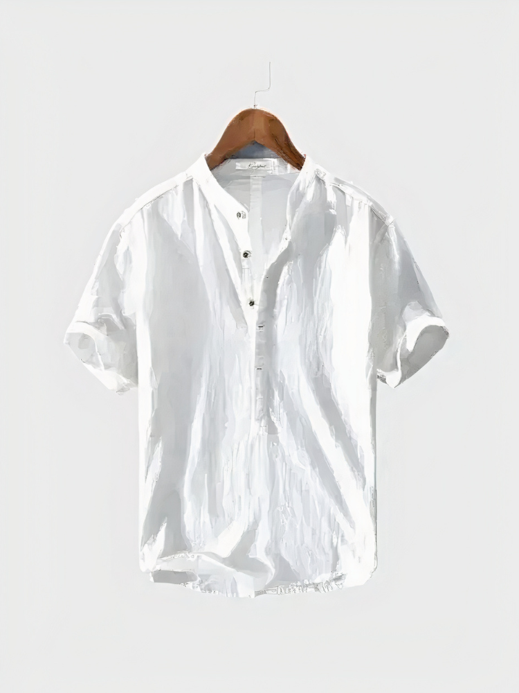 Herren bequemes Urlaubshemd | Kurzarm