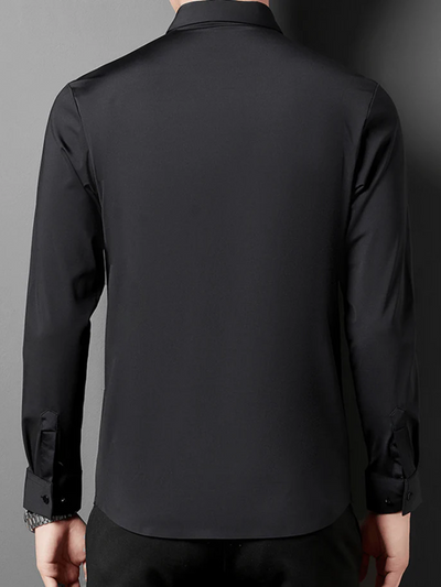 Herren bügelfreies Businesshemd | Langarm