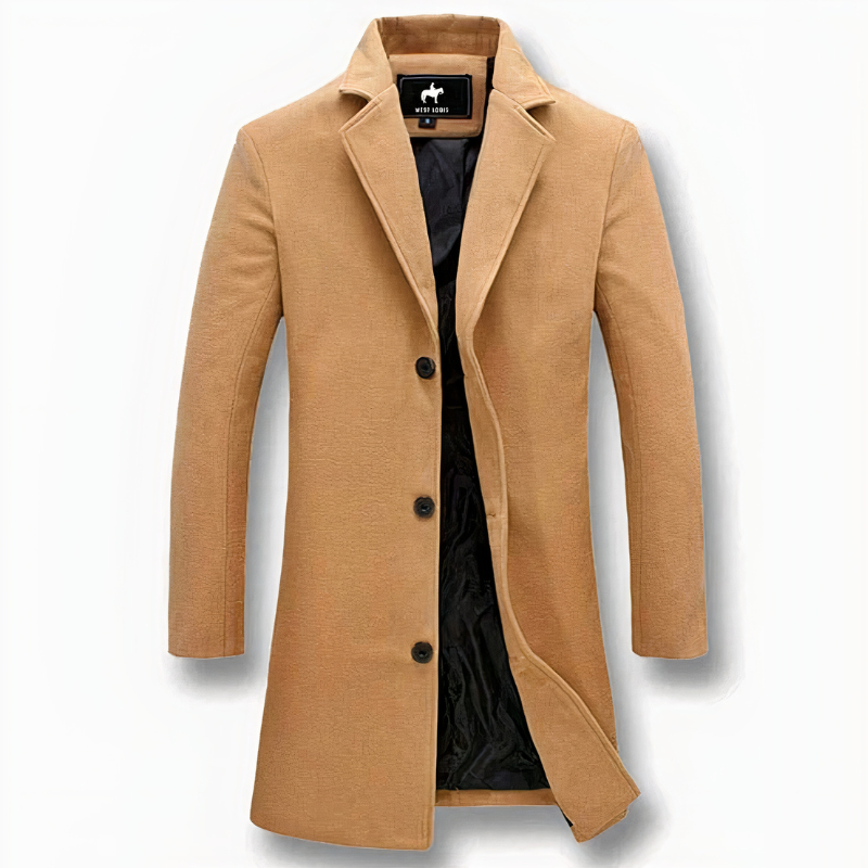 Herren eleganter Büromantel | Lang
