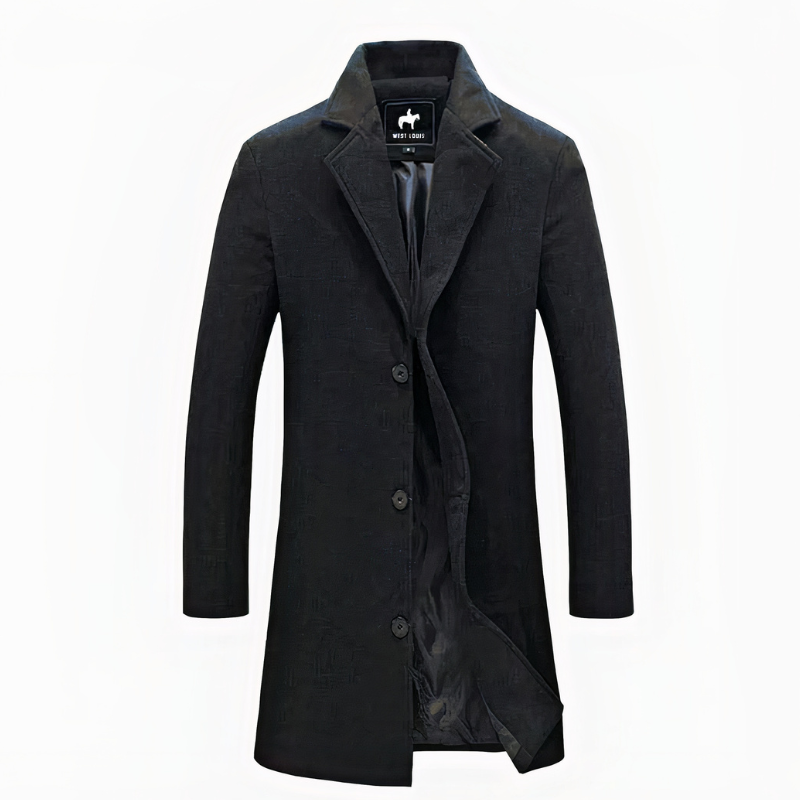 Herren eleganter Büromantel | Lang