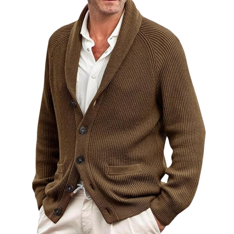 Herren eleganter Vintage-Strickjacke | Strick