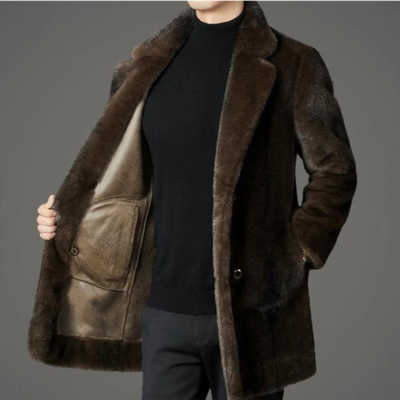 Herren eleganter weicher Mantel | Winter
