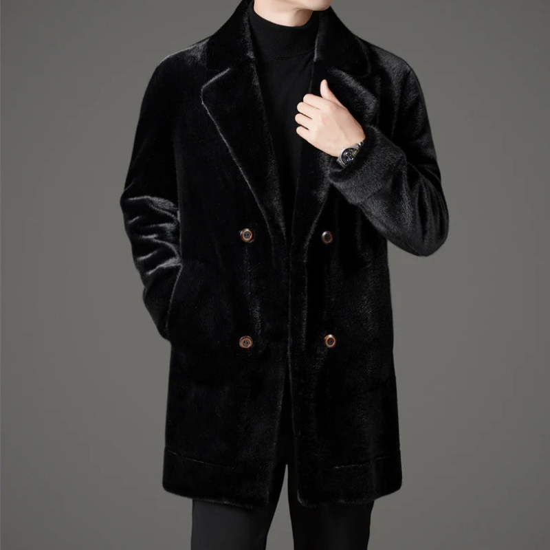 Herren eleganter weicher Mantel | Winter