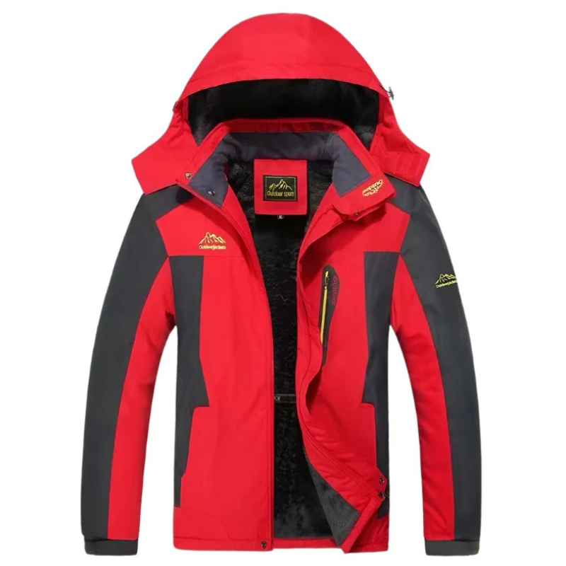 Herren Kapuzen-Outdoor-Winterjacke | Wasserdichte