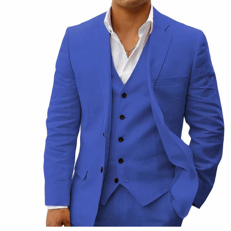 Herren klassisches 3-teiliges Trauzeugen-Set | mit Weste