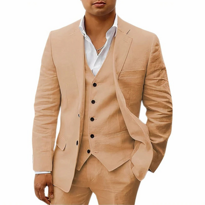 Herren klassisches 3-teiliges Trauzeugen-Set | mit Weste