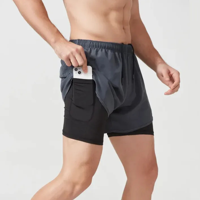 Herren-Laufshorts mit Handytasche | Sportlich