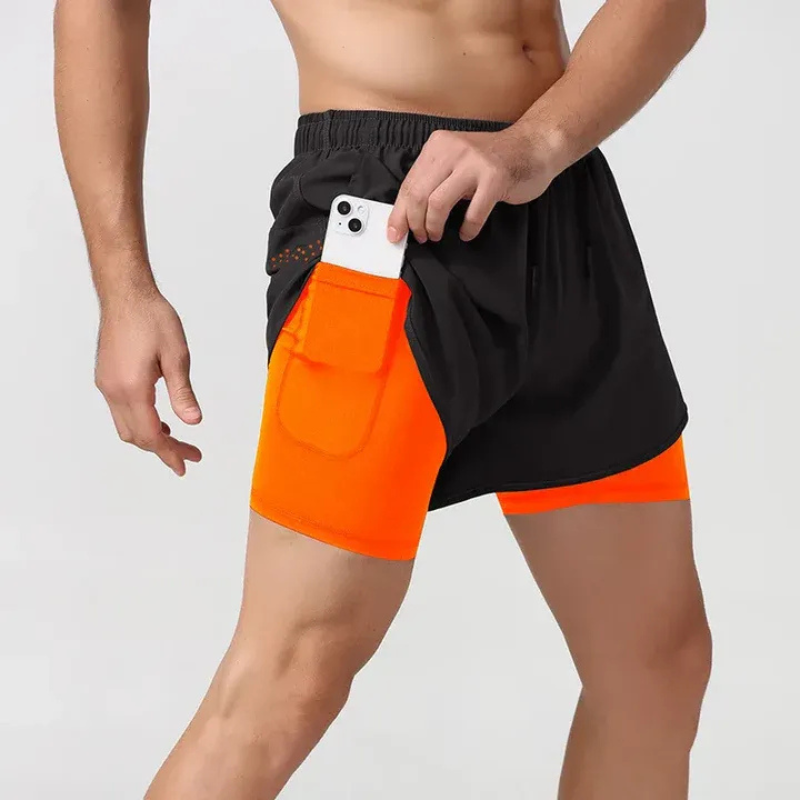 Herren-Laufshorts mit Handytasche | Sportlich