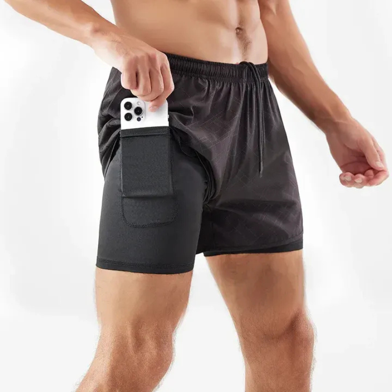 Herren-Laufshorts mit Handytasche | Sportlich