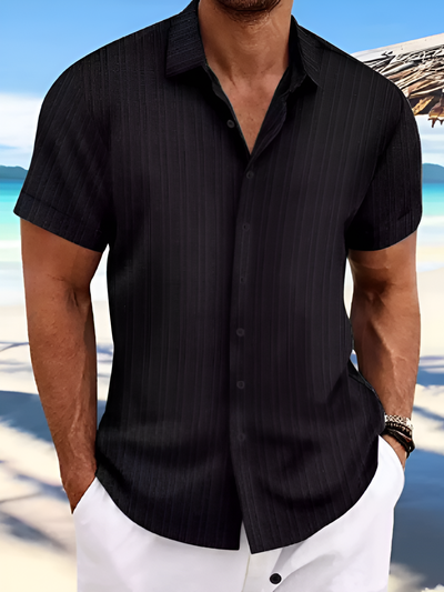 Herren luftiges Sommerhemd | kurzarm