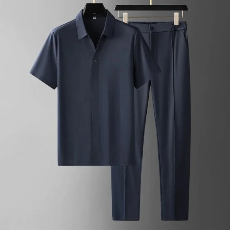 Herren modernes Polo- und Hosen-Set | Komplett